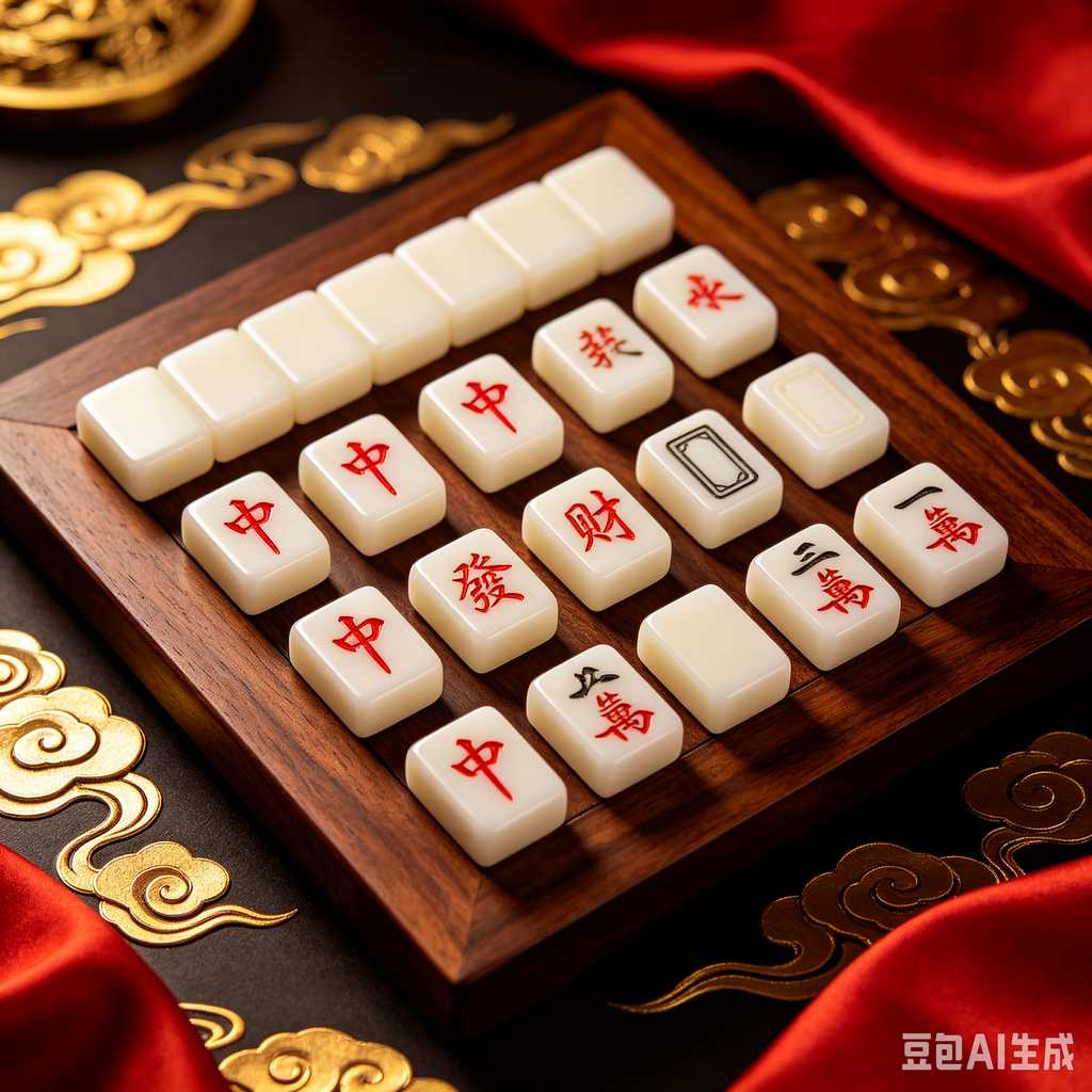 colorful mini mahjong tiles